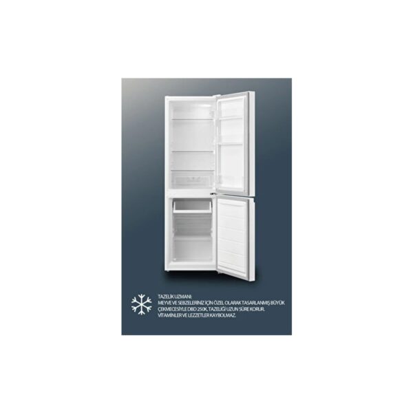Dijitsu DBD250 E 174 lt Statik Kombi Buzdolabı Beyaz Renk Sessiz Çalışma
