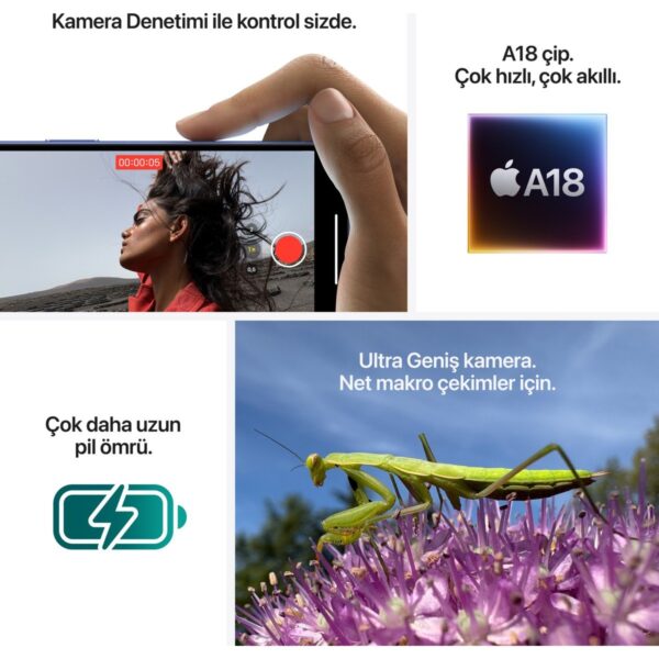 Apple iPhone 16 128GB ( 2 Yıl Apple Türkiye Garantili )