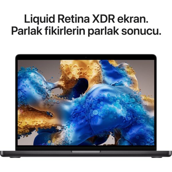 Apple MacBook Pro M5 Pro 24GB 1TB SSD macOS 14″ Taşınabilir Bilgisayar Uzay Siyahı MGDR4TU/A ( 2 Yıl Apple Türkiye Garantili )