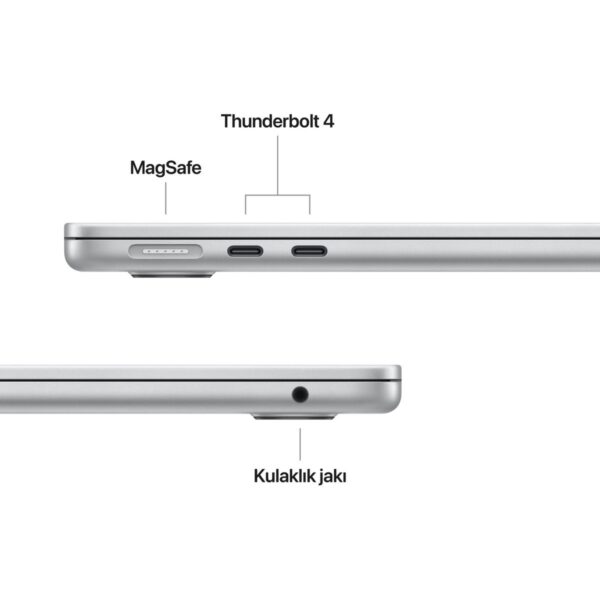 Apple MacBook Air M5 16GB 512GB SSD macOS 13″ Taşınabilir Bilgisayar Gümüş MDH74TU/A ( 2 Yıl Apple Türkiye Garantili )