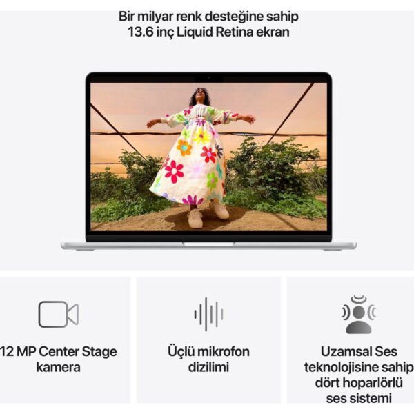Apple MacBook Air M5 16GB 512GB SSD macOS 13″ Taşınabilir Bilgisayar Gümüş MDH74TU/A ( 2 Yıl Apple Türkiye Garantili )